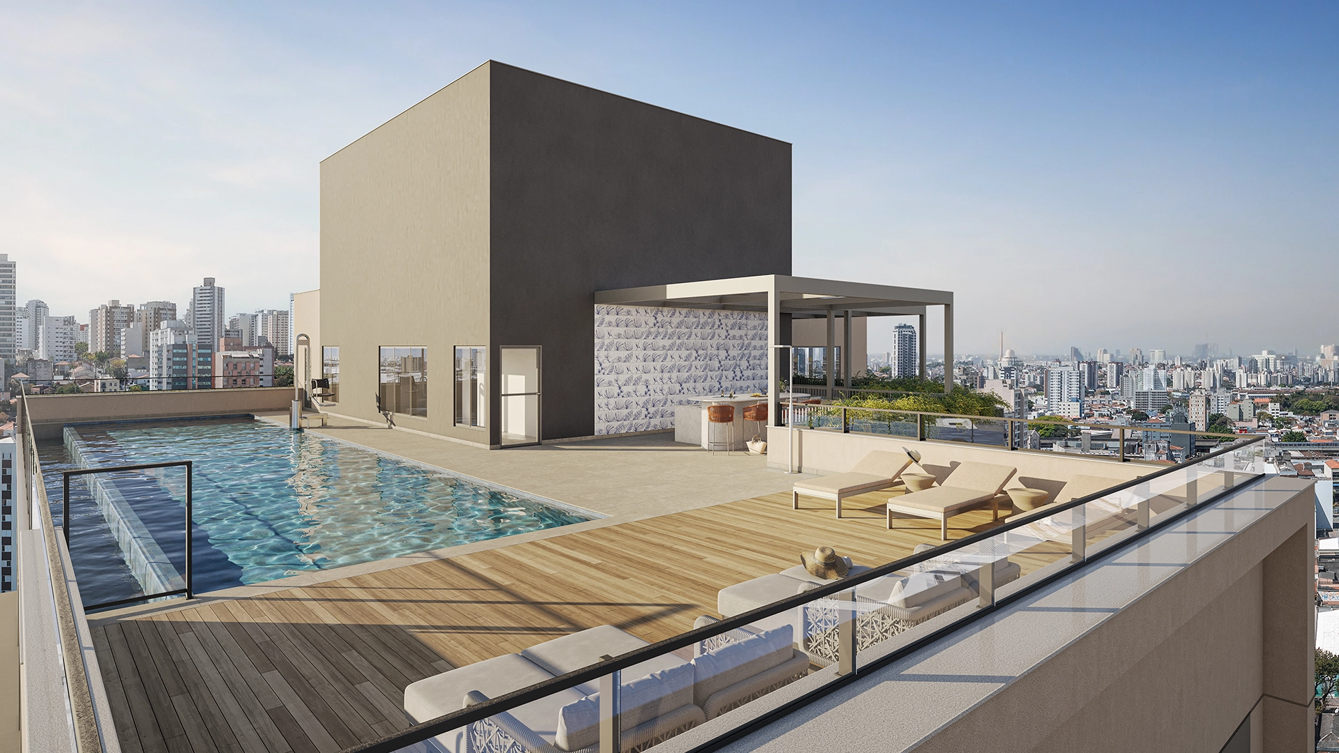Perspectiva Ilustrada Rooftop