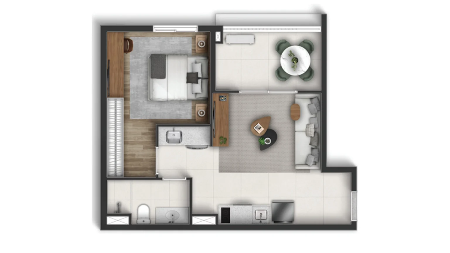 Planta 50 m2