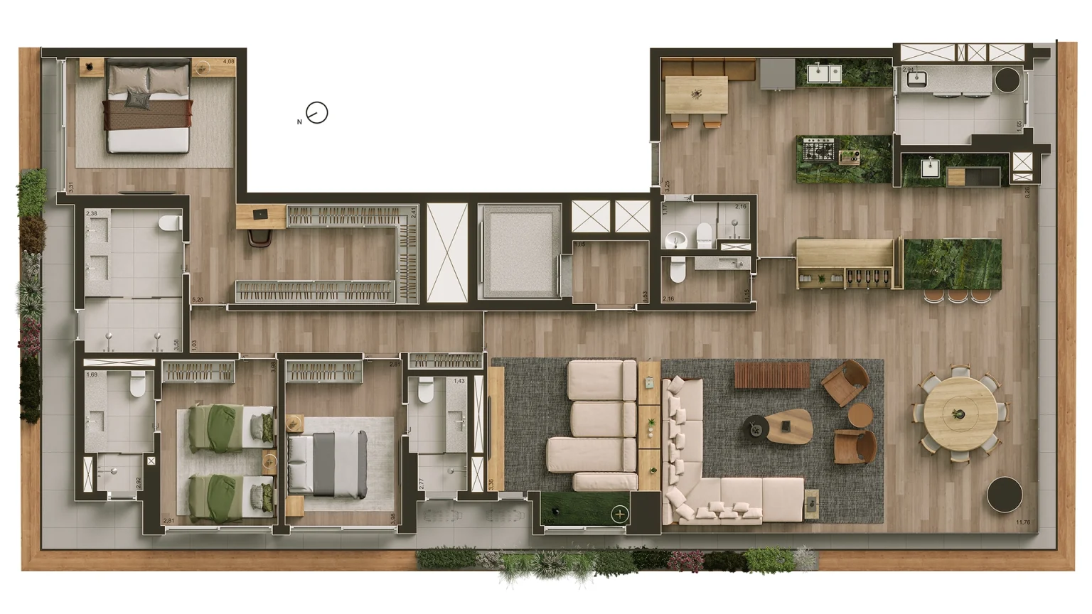 Opçao 3 - Planta 245m
