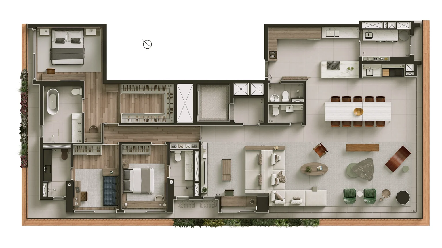 Opção 2 - Planta 245m Opçao 2
