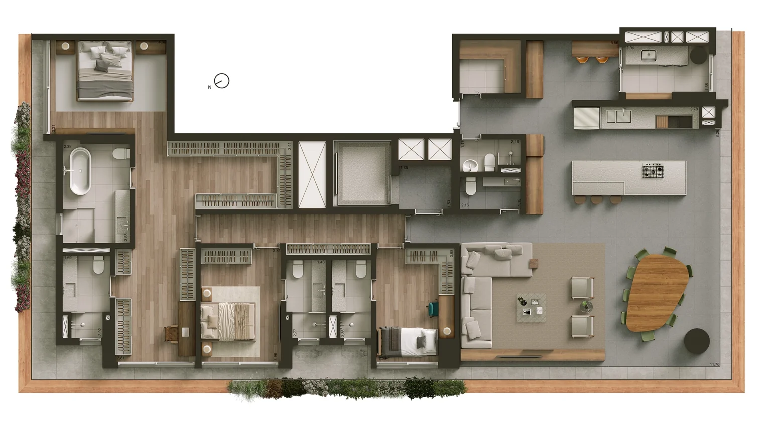 Opção 4 - Planta 245m