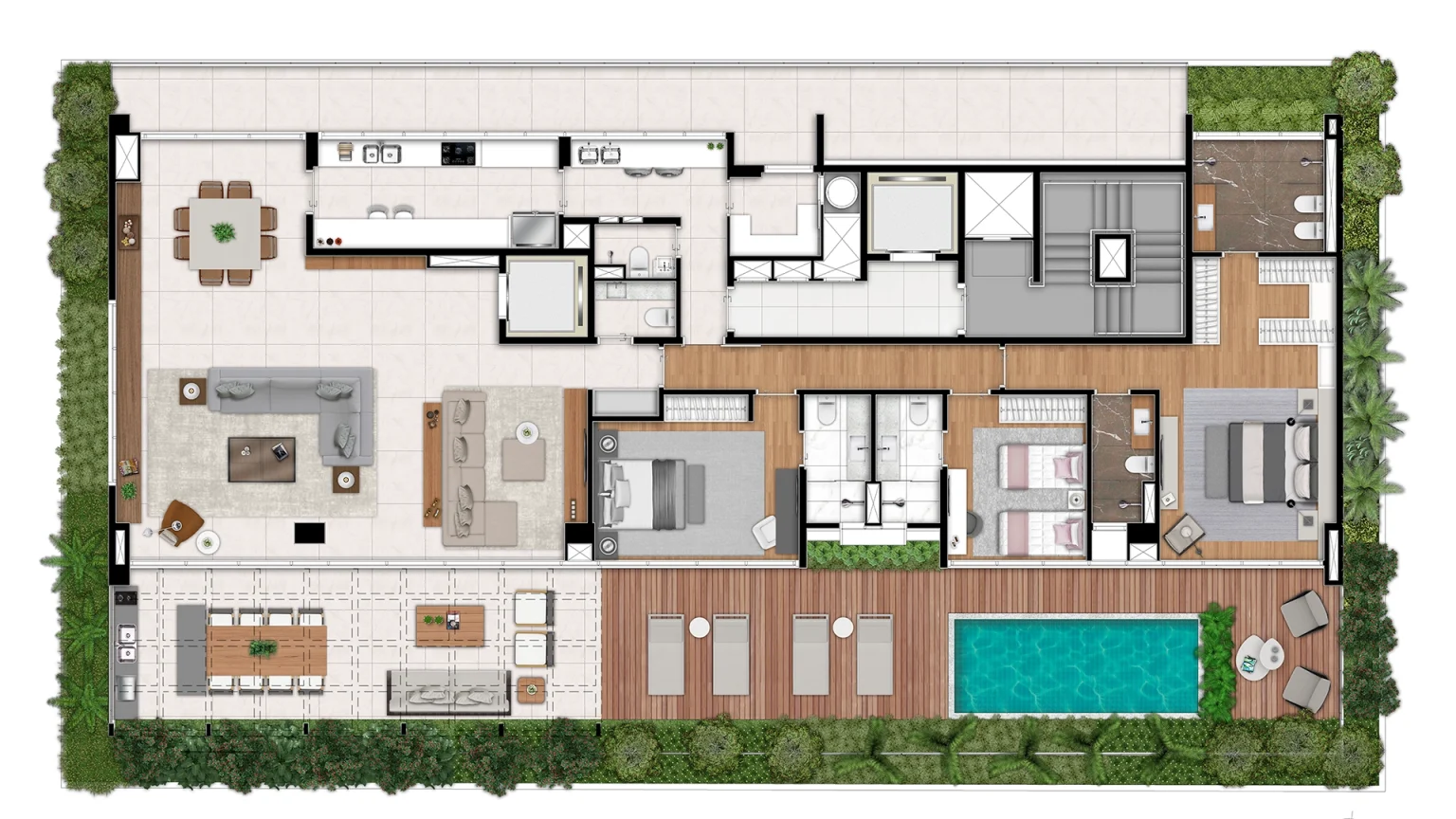 PLANTA DO GARDEN DE 380M²