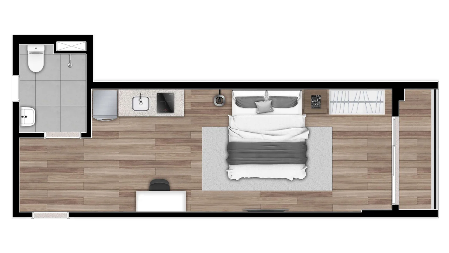PLANTA TIPO 32M²