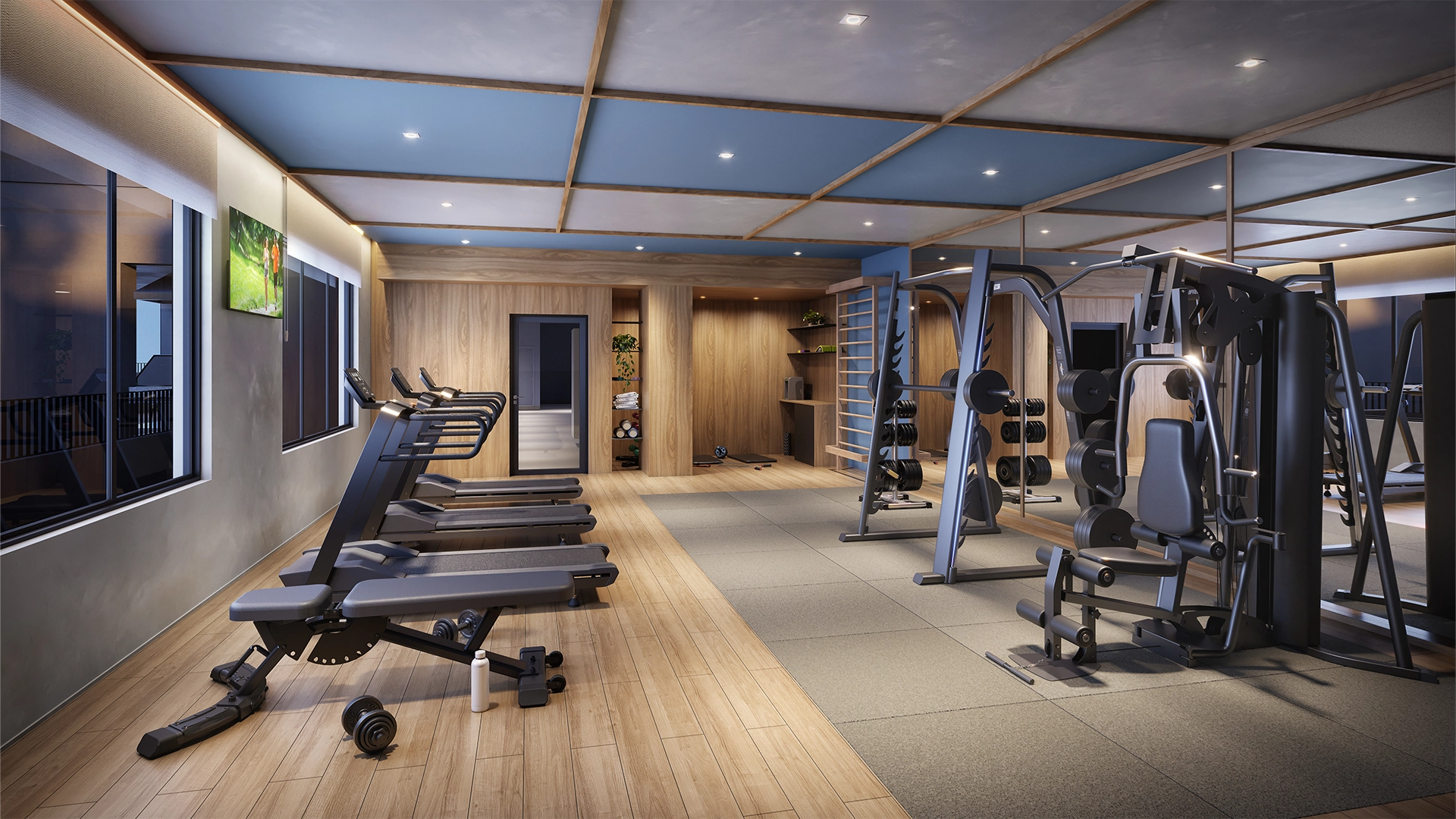 Perspectiva Ilustrada Fitness (2º pav - Lazer)