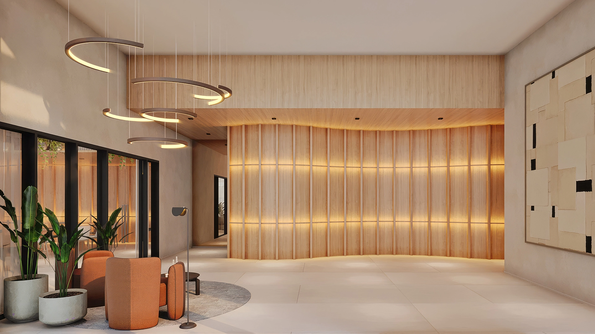 Perspectiva Ilustrada Lobby