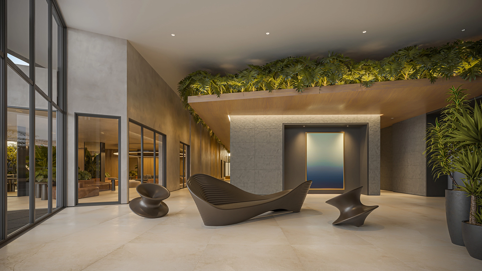 Perspectiva Ilustrada do Lobby