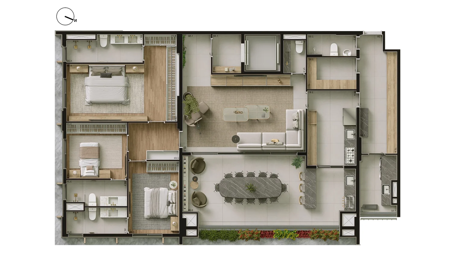 Planta Padrão_194m² - Final 02 - Torre Manacá